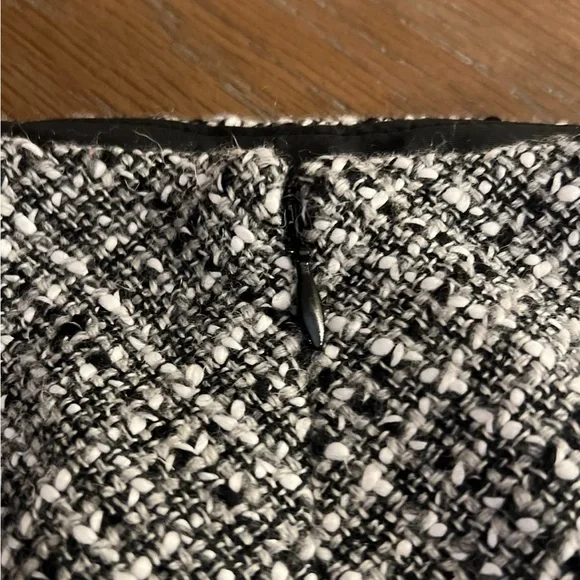 Apostrophe Black And White Twill Skirt Size 8 - Picture 5 of 7